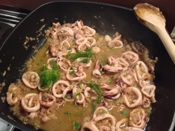Pasta con i calamari