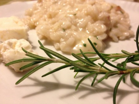 Risotto rosmarino e taleggio