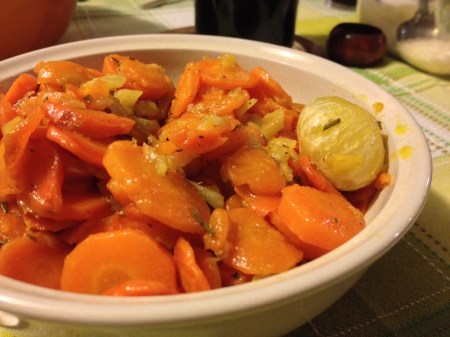 Carote brasate al sedano