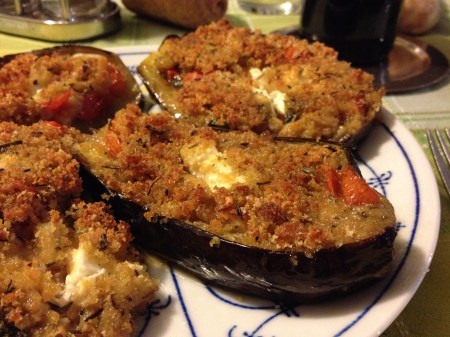 melanzane ripiene e gratinate