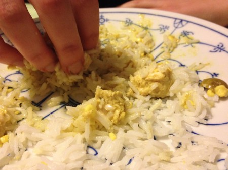 Pollo al curry improvvisato