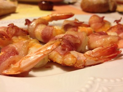 Mazzancolle con il bacon